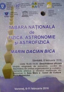 Tabara de Astrofizica 10.02.16